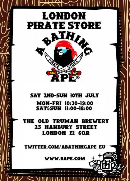 Sample Sale: A Bathing Ape Bape Pirate Store